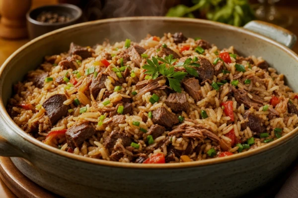Arroz Carreteiro de Fazenda: Receita Rústica e Saborosa para Comer com a Família